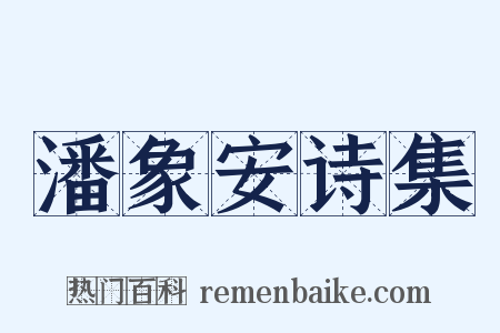 潘象安诗集是什么意思的图片